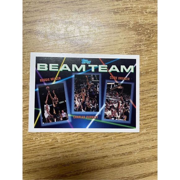 1993 exclusive nba beam team Clyde the glide drexler along Reggie miler and Sir - Picture 1 of 4